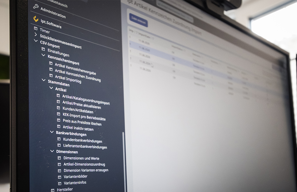 ipt.CSV.Datenimport für Myfactory